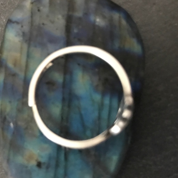 OM symbol sterling silver Adjustable ring - Picture 7 of 9